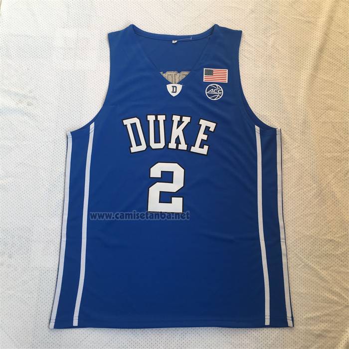 Camiseta NCAA Duke Blue Devils Cam Reddish Azul